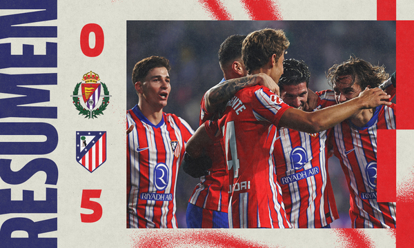 Resumen del Valladolid 0-5 Atlético de Madrid